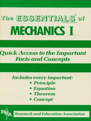cover image of Mechanics I Essentials